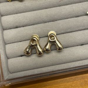 Gold Wishbone Earrings